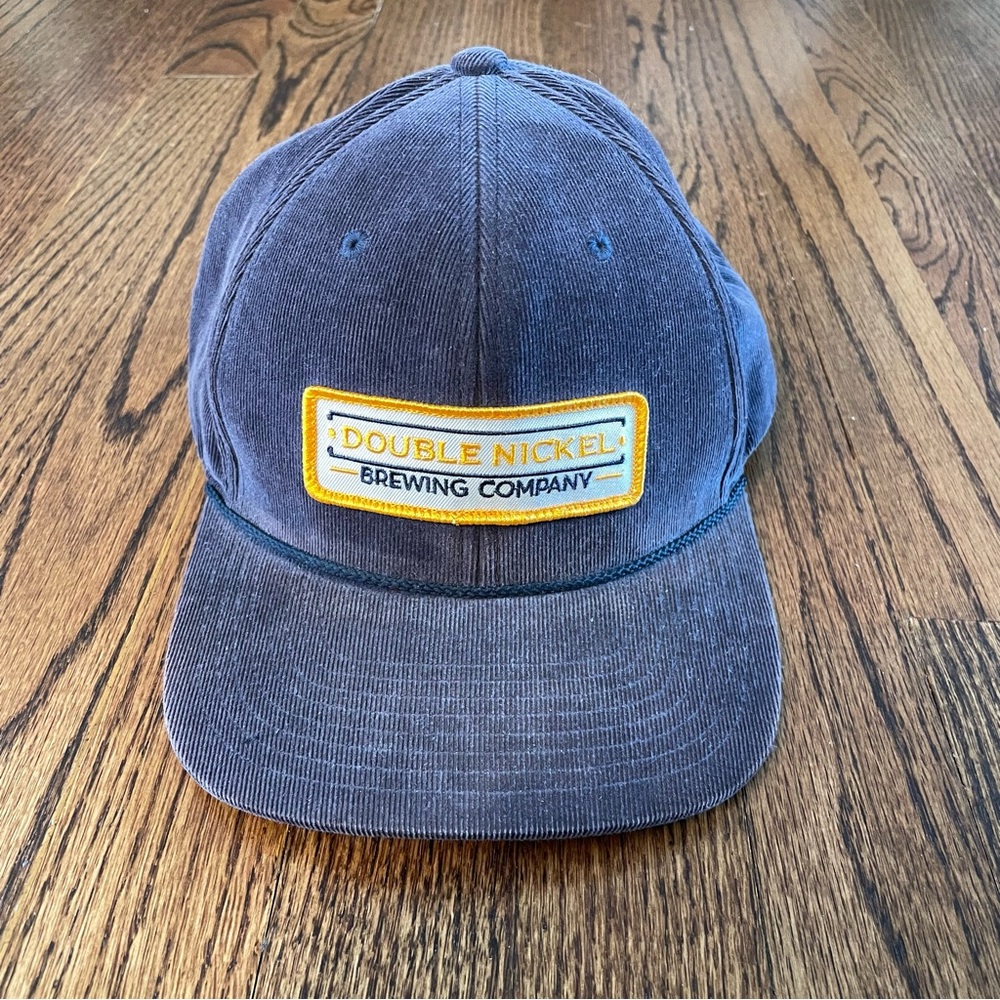 Blue Corduroy Adjustable Strap Hat